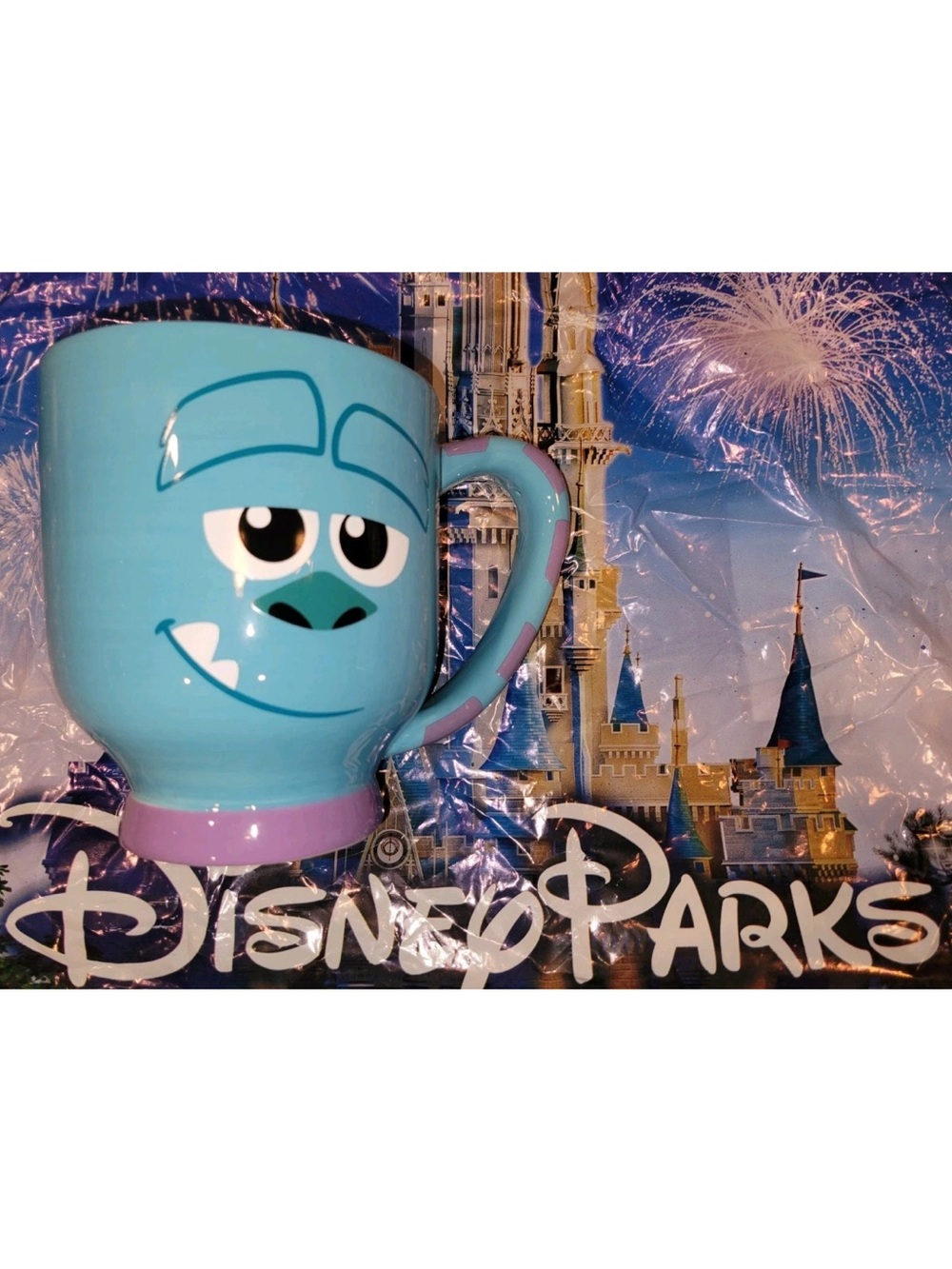 Disney Parks Sully Pixar Monsters Inc Blue Purple Coffee Cup Mug 20oz! NWOT